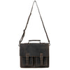 JOSH 15,6" LAPTOP BAG/BRIEFCASE - BROWN - Leather Greenwood Bag | The Greenwood Leather Online Shop Australia