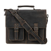 JOSH 15,6" LAPTOP BAG/BRIEFCASE - BROWN - Leather Greenwood Bag | The Greenwood Leather Online Shop Australia