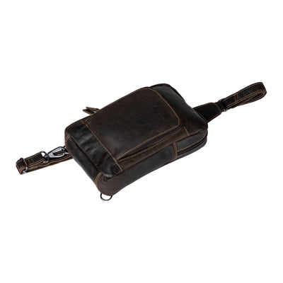 Greenwood Leather Crossbody Bag Brown - Hamilton - Greenwood Leather