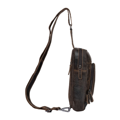 Greenwood Leather Crossbody Bag Brown - Hamilton - Greenwood Leather