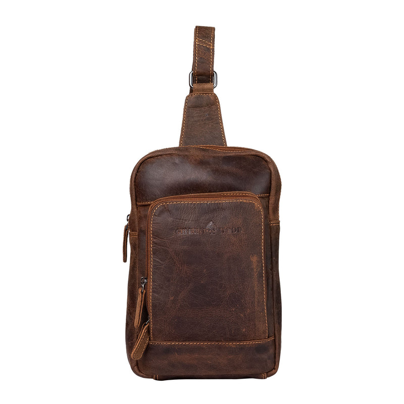 Greenwood Leather Crossbody Bag Sandel - Hamilton