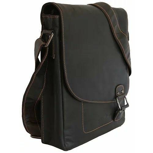 Greenwood Leather Messenger Bag GW836 Brown - Torquay - Greenwood Leather