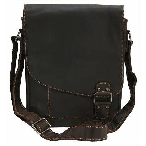 Greenwood Leather Messenger Bag GW836 Brown - Torquay - Greenwood Leather