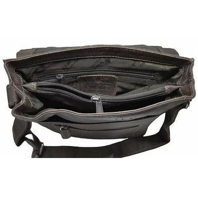 Greenwood Leather Messenger Bag GW836 Brown - Torquay - Greenwood Leather