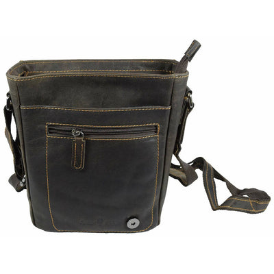 Greenwood Leather Shoulder Bag GW834 Brown - Hobart - Greenwood Leather