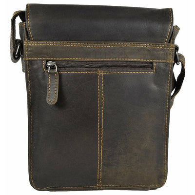 Greenwood Leather Shoulder Bag GW834 Brown - Hobart - Greenwood Leather