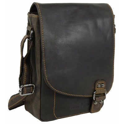 Greenwood Leather Shoulder Bag GW834 Brown - Hobart - Greenwood Leather