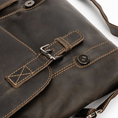 Greenwood Leather Shoulder Bag Rowville - Brown - Greenwood Leather