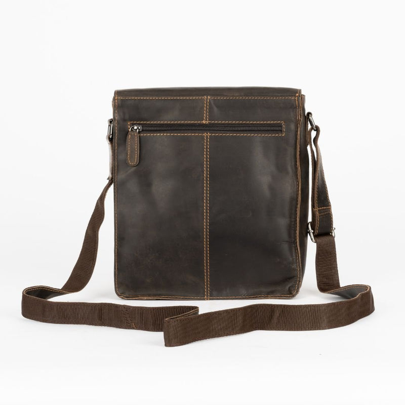 Greenwood Leather Shoulder Bag Rowville - Brown - Greenwood Leather