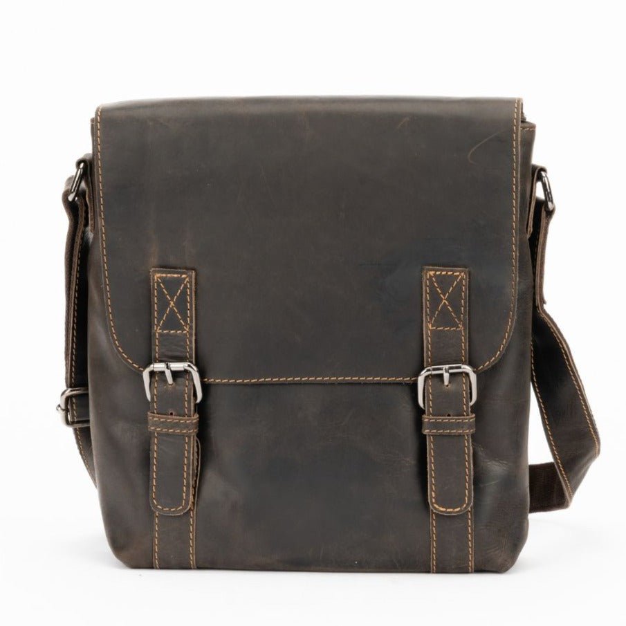 Greenwood Leather Shoulder Bag Rowville - Brown - Greenwood Leather
