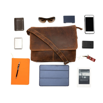 Greenwood Leather Smart Messenger Steven 13" - Sandal - Greenwood Leather