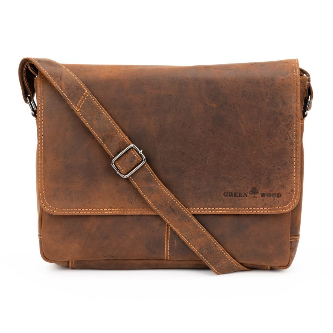 Greenwood Leather Smart Messenger Steven 13" - Sandal - Greenwood Leather