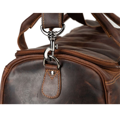 Greenwood Leather Travel Bag Large - Casual Vintage Look Sandal - Greenwood Leather