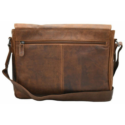 Leather Laptop Bag - Berlin Sandel - Greenwood Leather