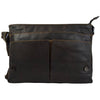 Leather Shoulder Laptop Bag Brown Gent - Greenwood Leather