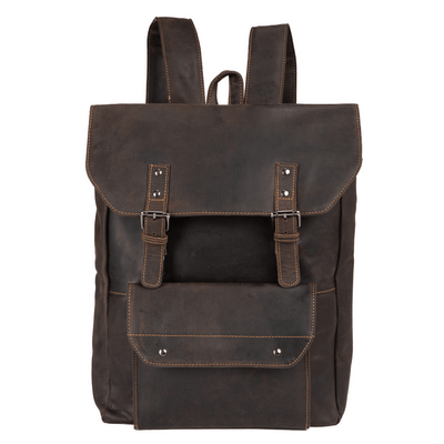 Leather Backpack Austin - Brown - Greenwood Leather