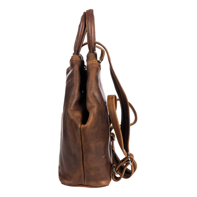 Leather Backpack, Leather Rucksack Bag, Leather bag - Zoe - Greenwood Leather