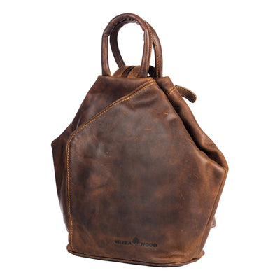 Leather Backpack, Leather Rucksack Bag, Leather bag - Zoe - Greenwood Leather
