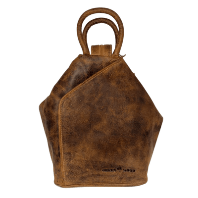 Leather Backpack, Leather Rucksack Bag, Leather bag - Zoe - Greenwood Leather