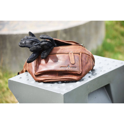 Leather Bum Bag Brown Echuca - Greenwood Leather