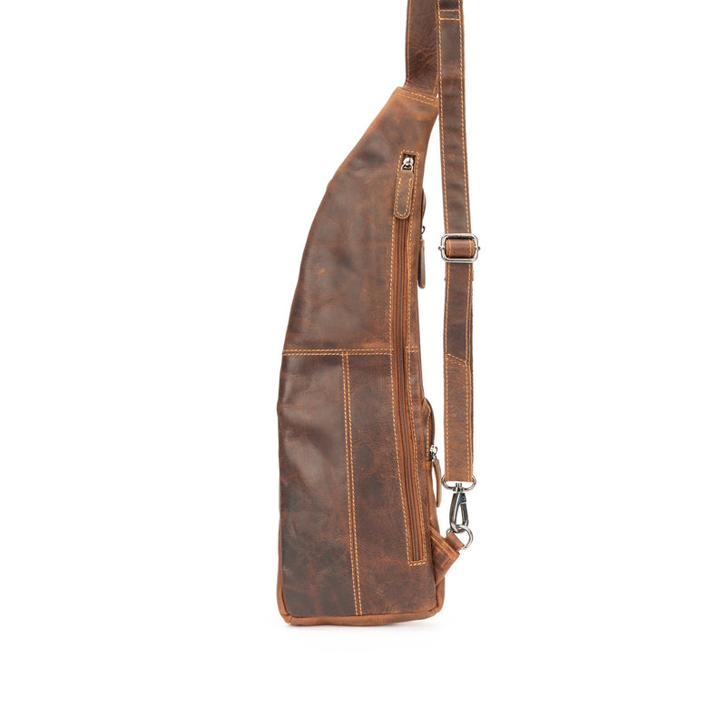 Leather Crossbody Bag Sandel - Harley - Greenwood Leather