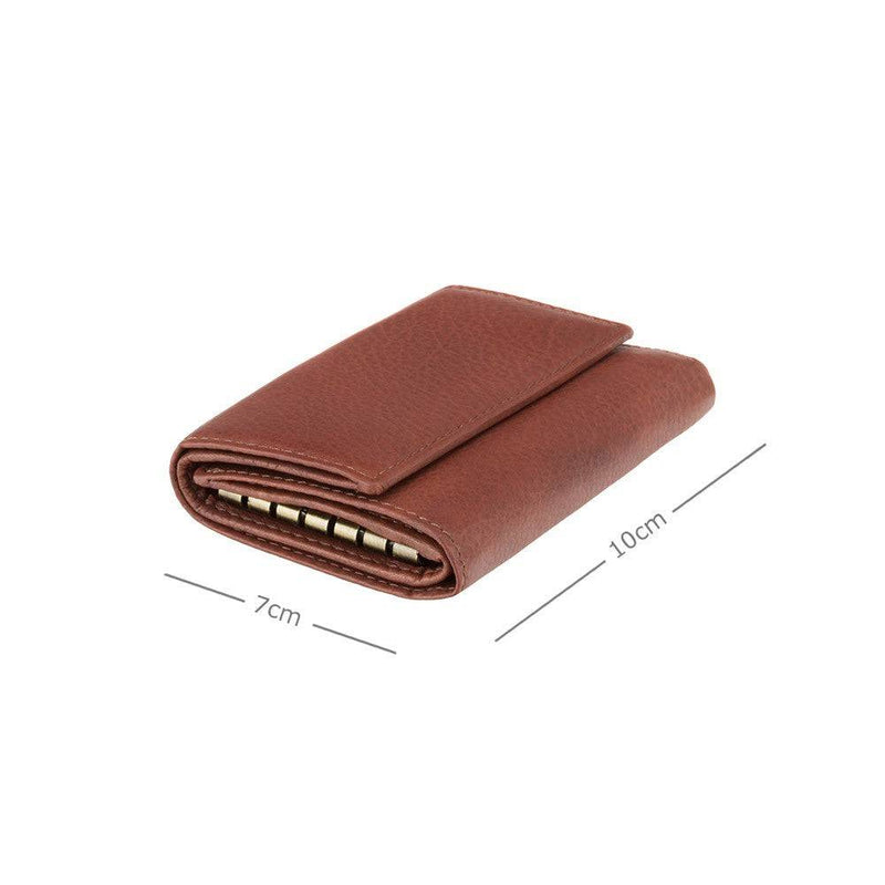 Leather Key Case wallet Cognac - Corey - Greenwood Leather