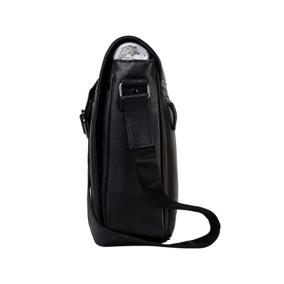 Leather Laptop Bag Berlin - Black - Greenwood Leather