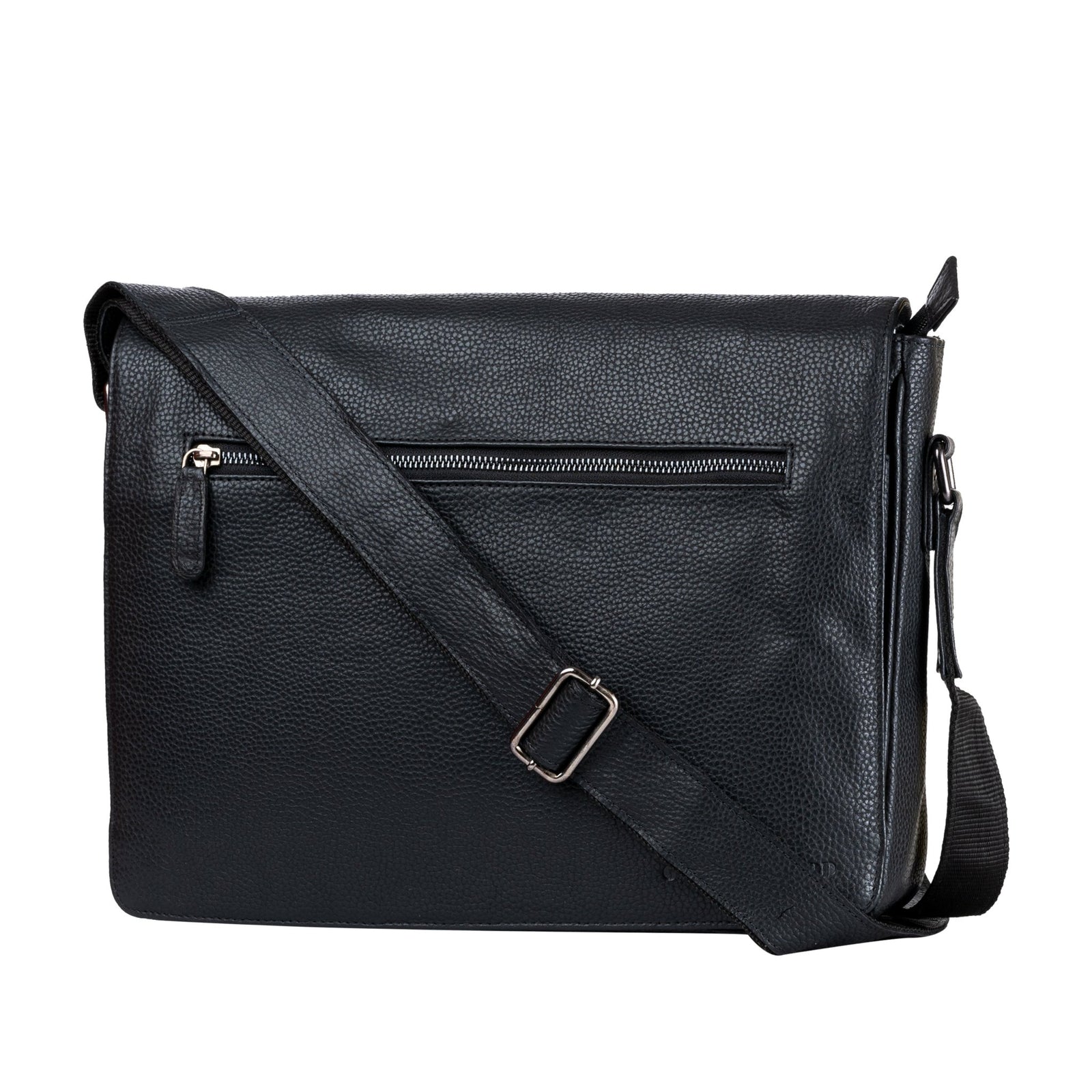 Leather Laptop Bag Berlin - Black - Greenwood Leather