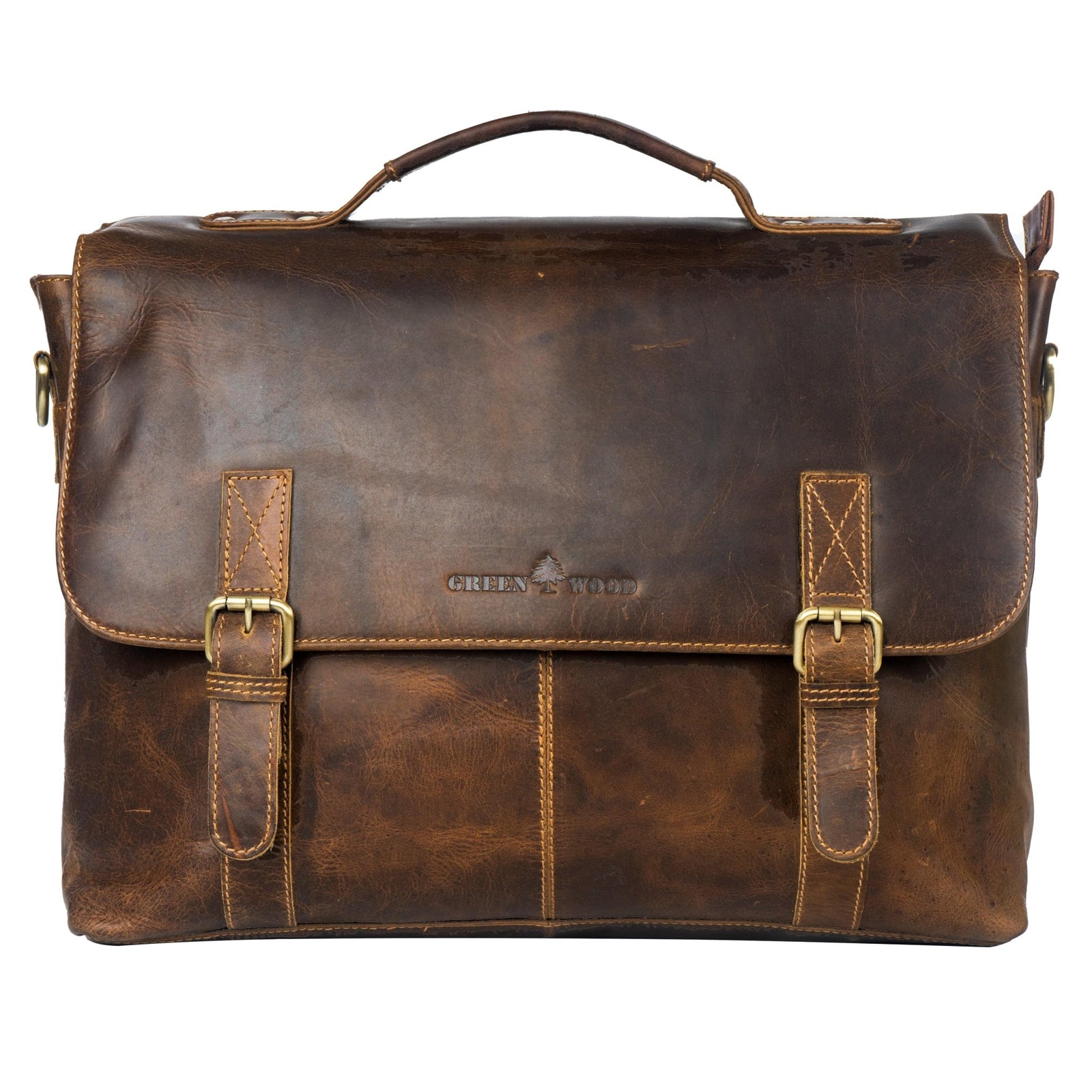 Leather Laptop Bag Portland - Greenwood Leather