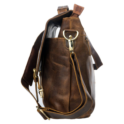 Leather Laptop Bag Portland - Greenwood Leather