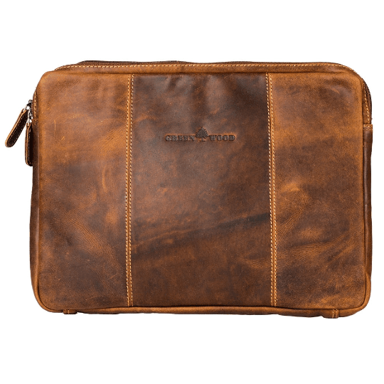 Leather Laptop Cases/Sleeve - MacBook Pro/Air 13 / 15 / 16 inch sleeve - Sandel - Greenwood Leather