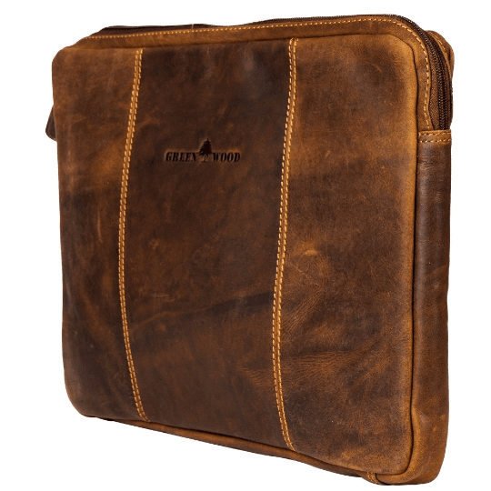 Leather Laptop Cases/Sleeve - MacBook Pro/Air 13 / 15 / 16 inch sleeve - Sandel - Greenwood Leather