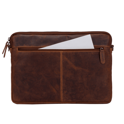 Leather Laptop Sleeve - MacBook Pro/Air 13 / 15 / 16 inch sleeve with Strap - Montreal - Greenwood Leather