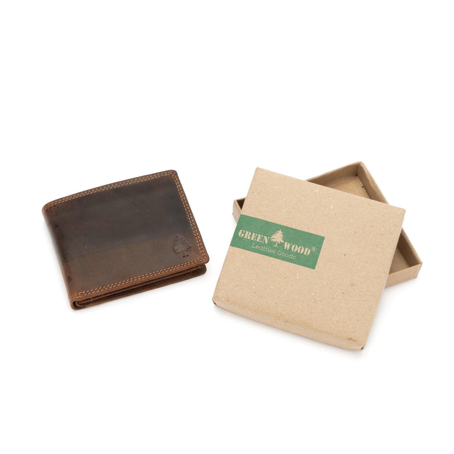 Leather Men Wallet - Sandal - Greenwood Leather