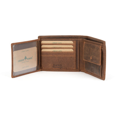 Leather Men Wallet - Sandal - Greenwood Leather