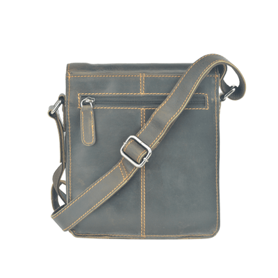 Leather Shoulder Bag Dubbo - Brown - Greenwood Leather