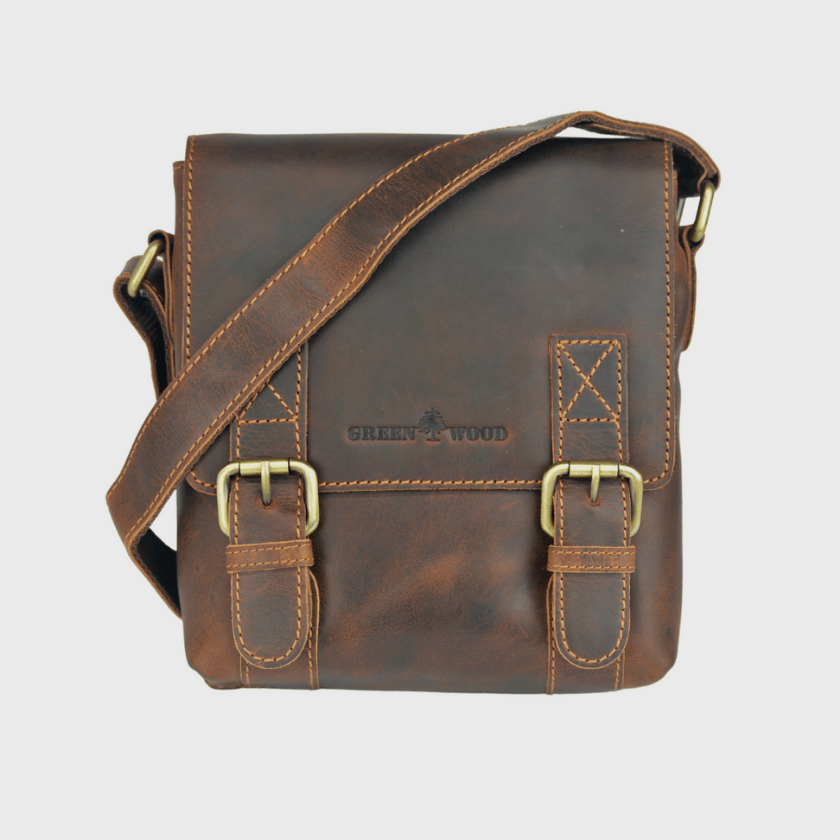 Leather Shoulder Bag Dubbo - Sandel - Greenwood Leather
