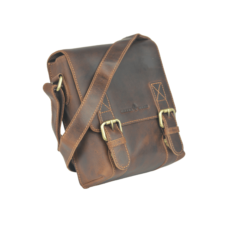 Leather Shoulder Bag Dubbo - Sandel - Greenwood Leather