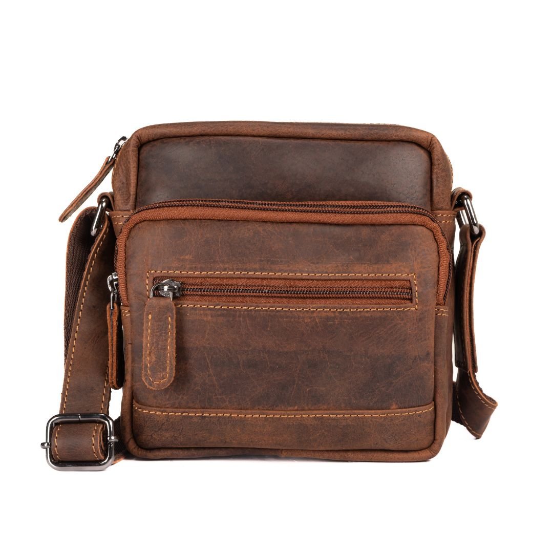 Leather Shoulder Bag Oliver - Sandel - Greenwood Leather