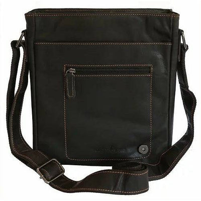 Leather Shoulder Bag - Torquay - Greenwood Leather