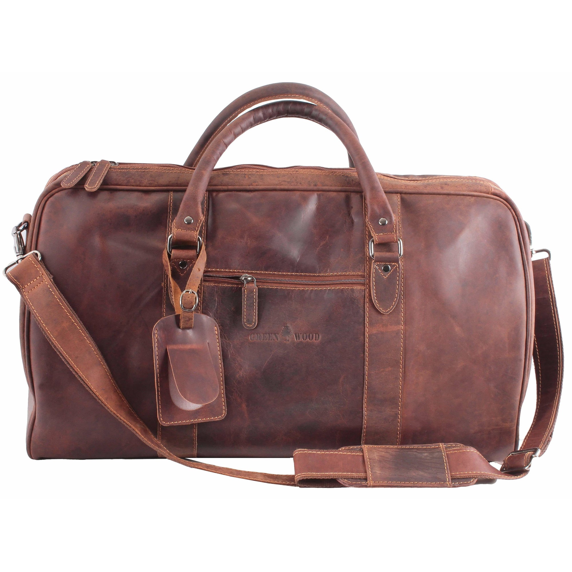 Leather Overnight Travel Bag Wilson - Sandal - Greenwood Leather