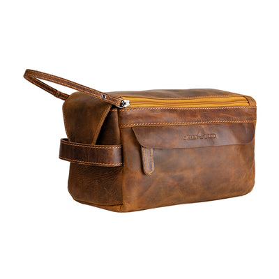 Leather Travel Wash Bag Darwin Sandal - Greenwood Leather