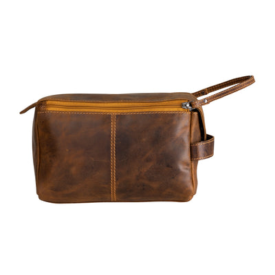 Leather Travel Wash Bag Darwin Sandal - Greenwood Leather