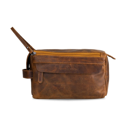 Leather Travel Wash Bag Darwin Sandal - Greenwood Leather