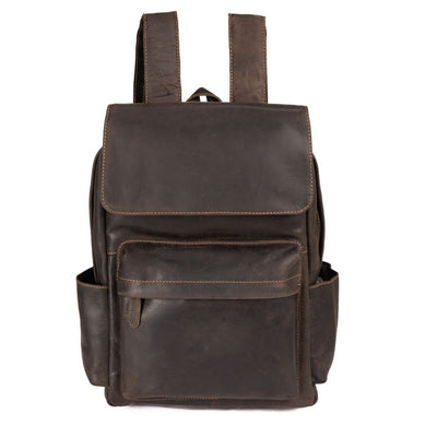 Leather Vintage Backpack Scott - Unisex - Greenwood Leather