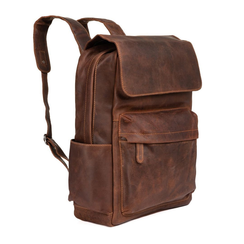 Leather Vintage Backpack Scott - Unisex - Greenwood Leather