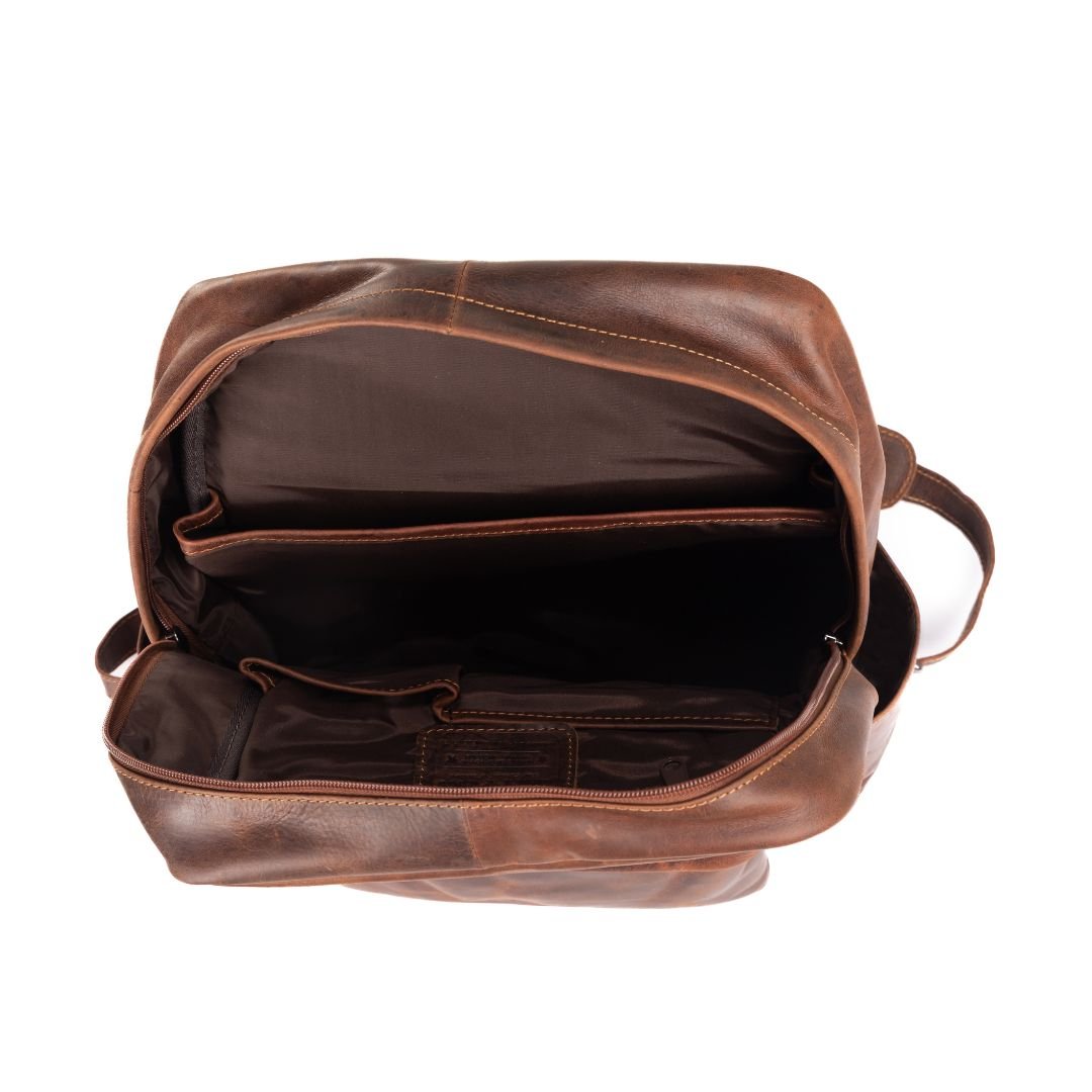Leather Vintage Backpack Scott - Unisex - Greenwood Leather