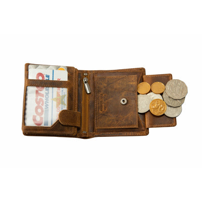 Men's Leather Wallet Tyler - Camel - Greenwood Leather