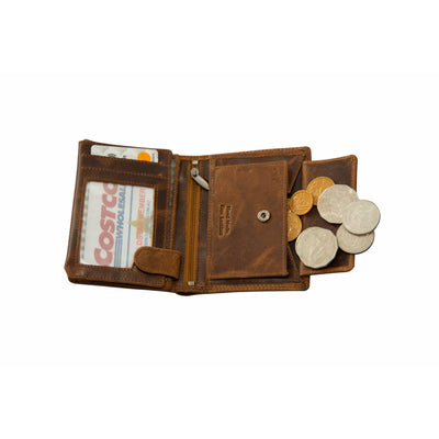 RFID Leather Wallet Melton - Camel - Greenwood Leather