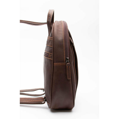 Leather Women Backpack Little Emma - Brown - Greenwood Leather